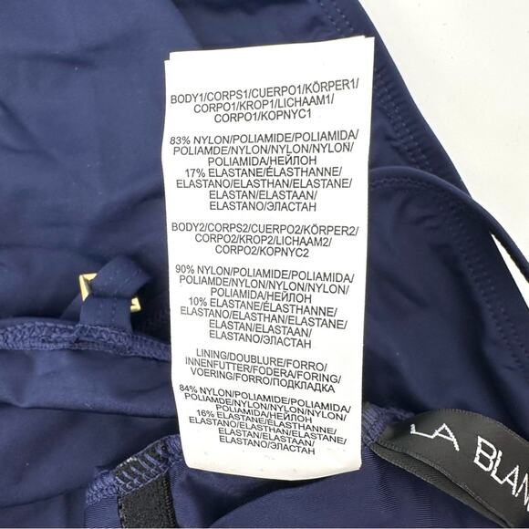 La Blanca Island Goddess One Piece Swim Suit in indigo Size 6 - Picture 10 of 12